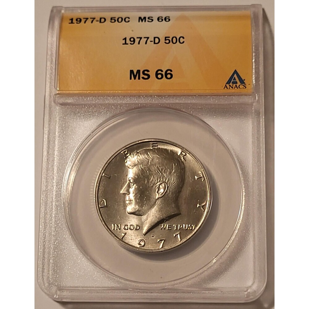 1977 D Kennedy Half Dollar MS66 ANACS